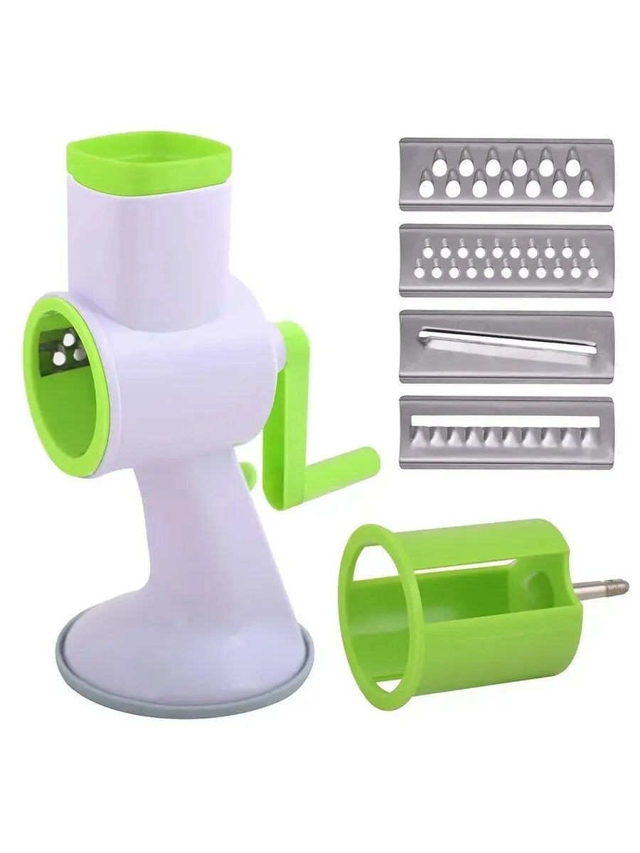 Многофункциональная вращающаяся терка с сменными насадками