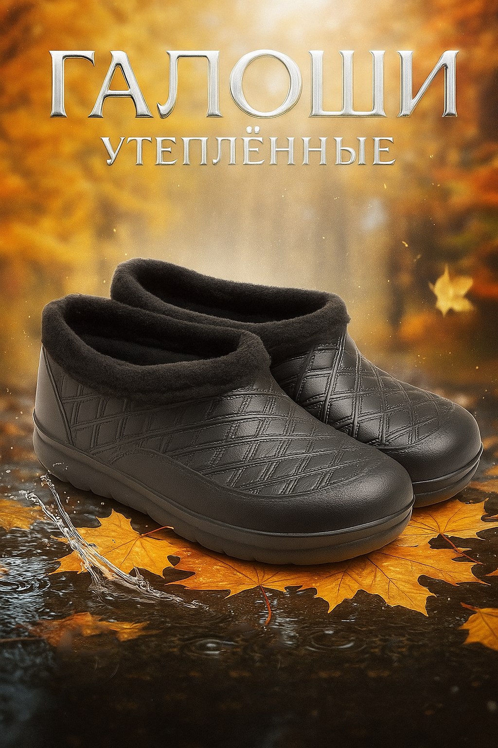 Галоши Light Company Light Company, размер 45/46, черный