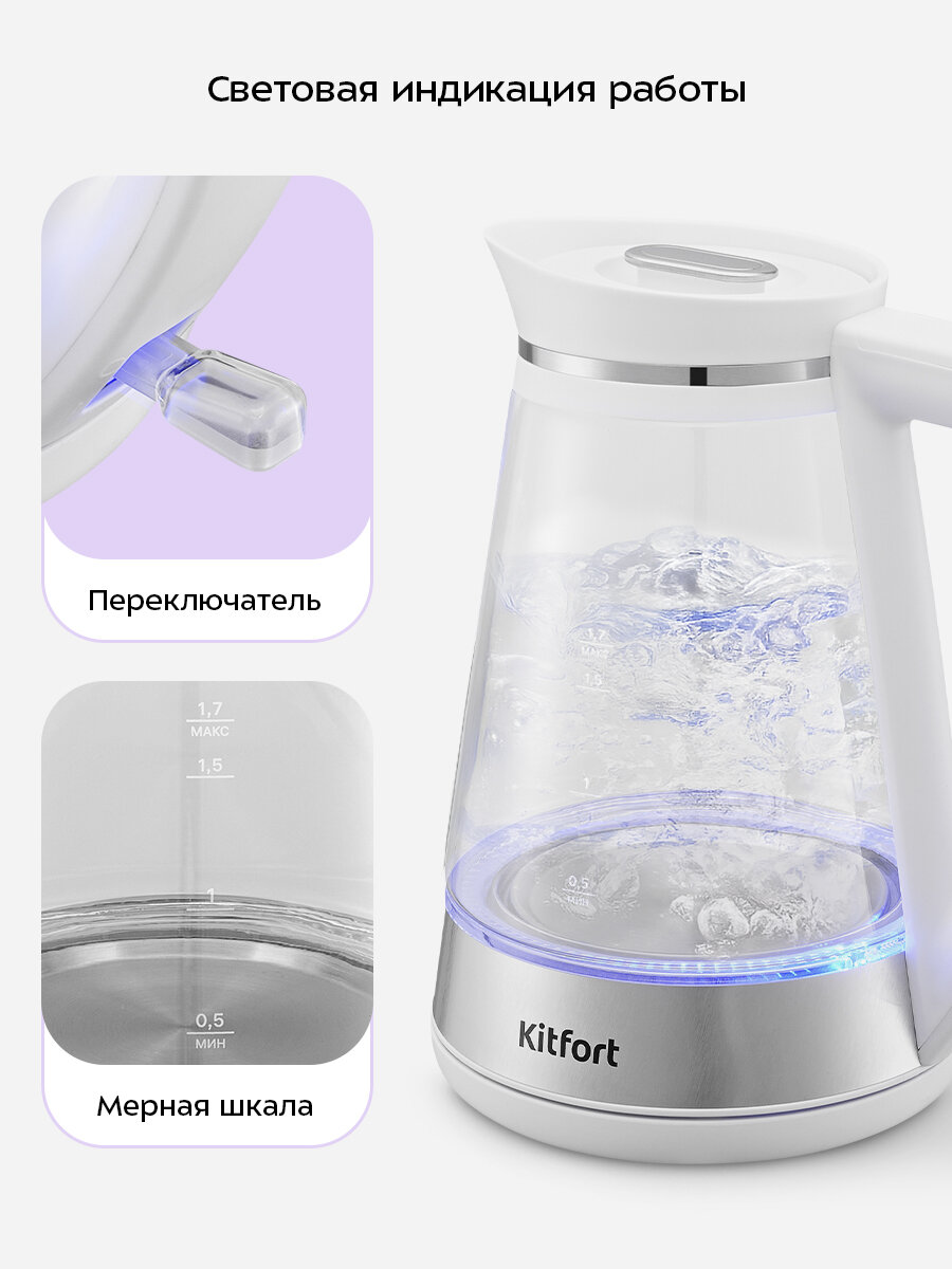 Чайник Kitfort КТ-6671 — фото 1