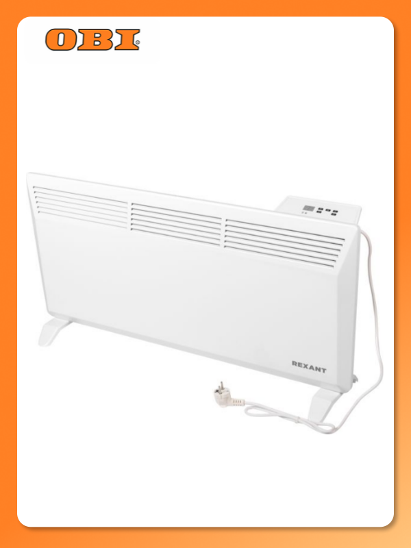 Электрический конвектор с электронным термостатом 2 кВт Х-монолит REXANT