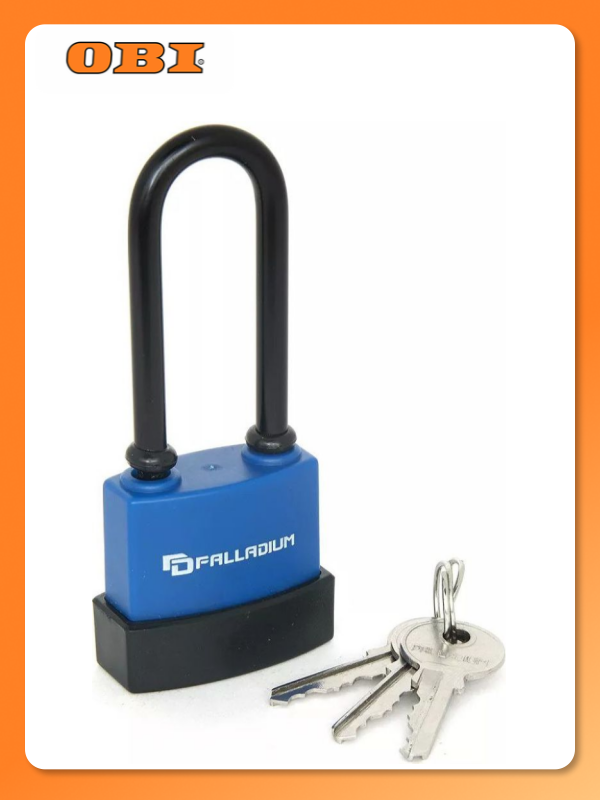 Навесной замок Palladium 907WP-40L всепогодный 40мм 3 ключа