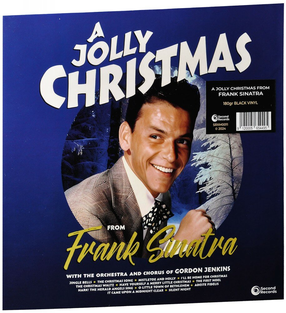 Виниловая пластинка Frank Sinatra. A Jolly Christmas From Frank Sinatra (LP винил черный) (2024 год Картонный конверт)