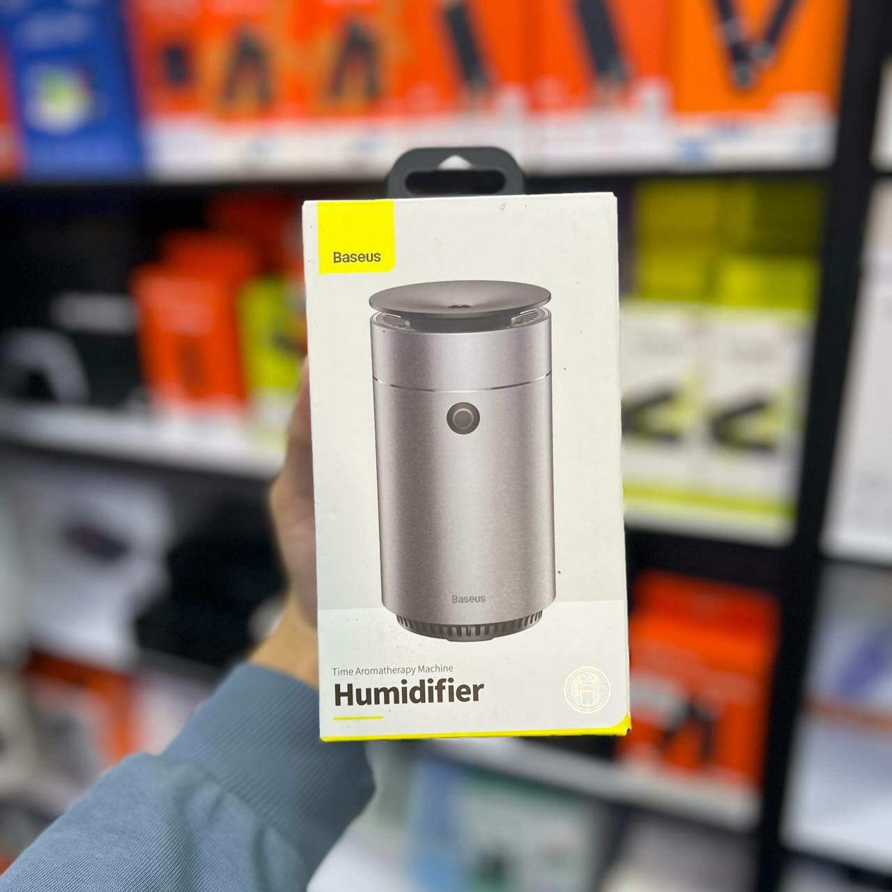 Увлажнитель воздуха Baseus Time Aromatherapy Machine с ароматизацией, портативный, серебристый