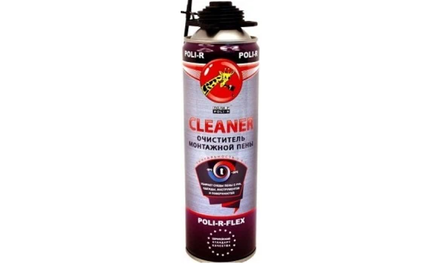 Очиститель Монтажной Пены Poli-R-Flex 500мл для Очистки Пистолета-Аппликатора.