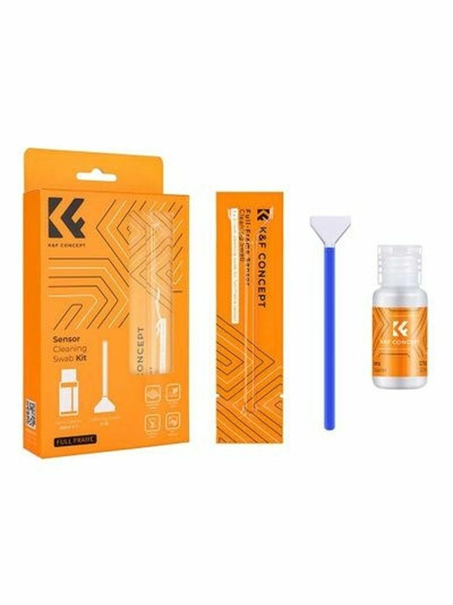 Набор для ухода за матрицей K&F Concept 24mm Full Frame полный кадр (10 палочек+жидкость) SKU.1617