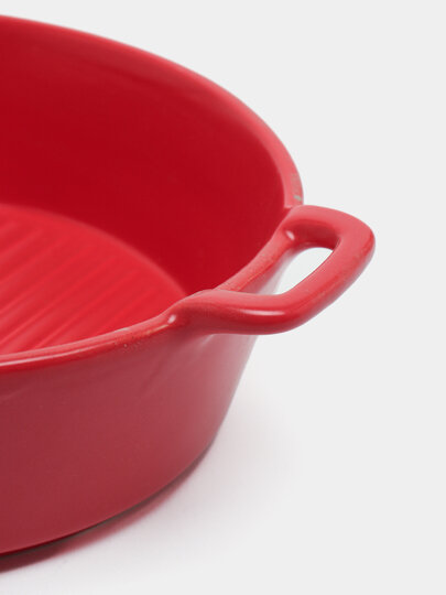 Миска GOLD "HAPPY KITCHEN", красная, фарфор, керамика, без ручки — фото 1