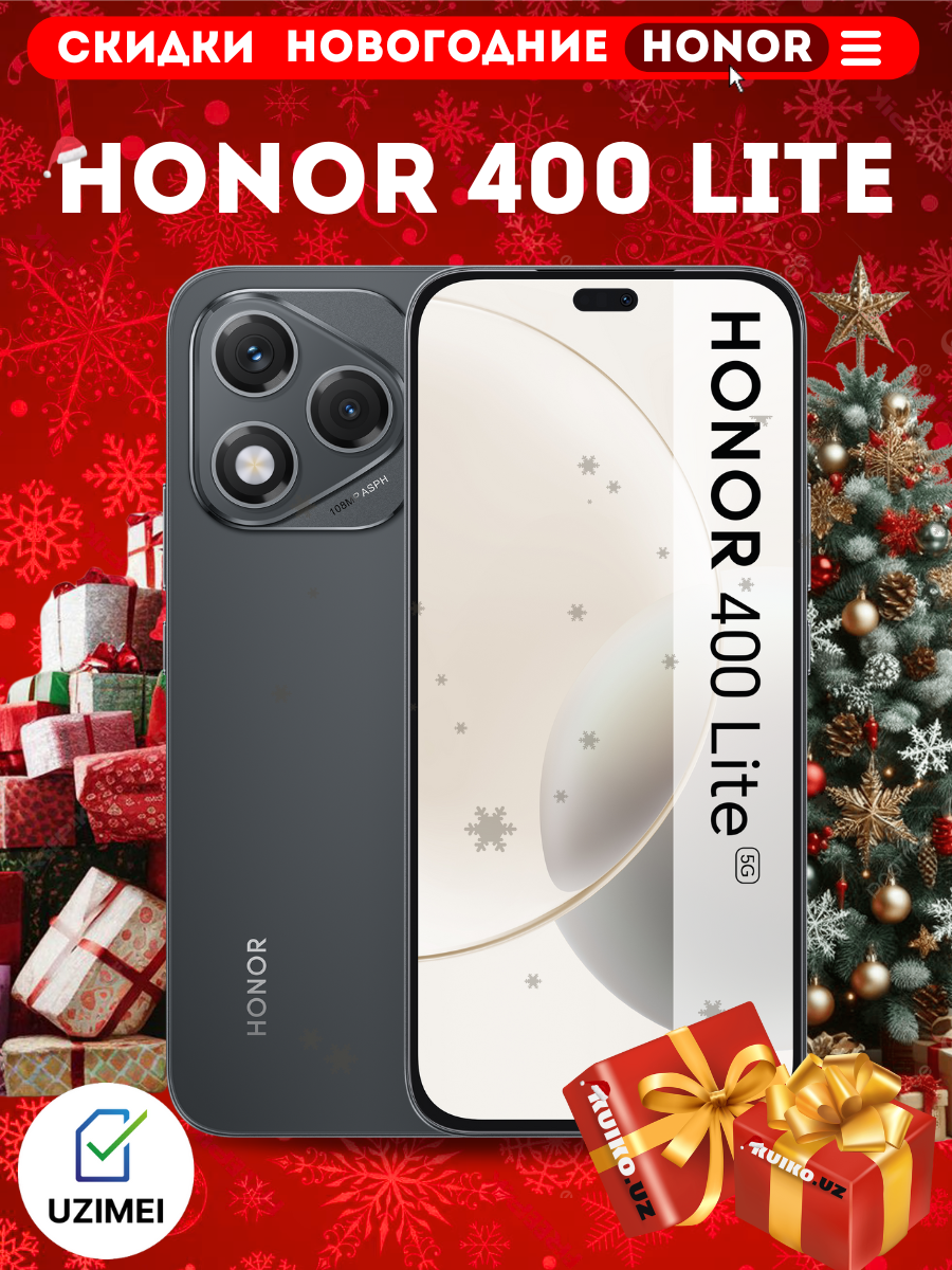 Смартфон HONOR 400 LITE 8/256 GB, черный, black, Телефон, Андроид, Honor