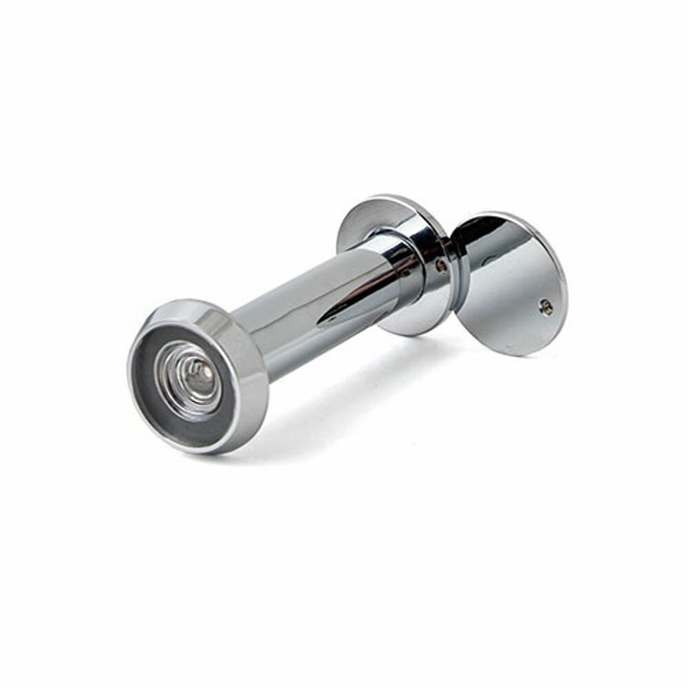 Дверной глазок, металлический, ZAMAK сплав, угол обзора 180°, серый — фото 1