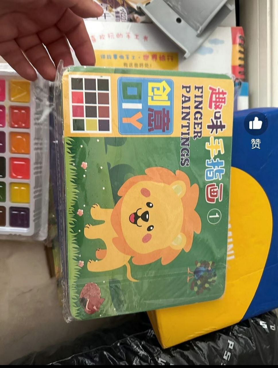 Набор для рисования Baby NC "Finger Painting", 3-5 лет, изучение цветов — фото 1