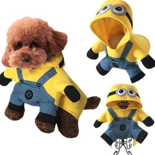 Костюм для кошки и собаки пикачу гоу пет с капюшоном покемон одежда хеллоуин миньоны л