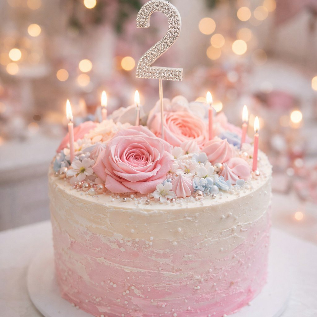 Топпер 2 металлический серебряный со стразами