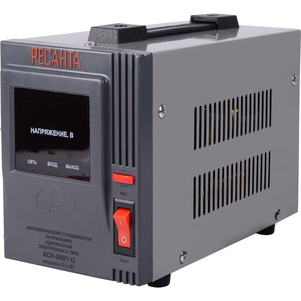 Однофазный стабилизатор напряжения Ресанта АСН 500/1-Ц 63/6/1