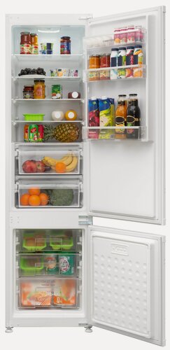 Изображение товара Холодильник встраиваемый MEFERI MBR193 LOW FROST LIGHT (Модификация 2025 года) 310 л, высота 193 см, NO FROST в морозильной камере, полки из закаленного стекла, перенавешиваемые двери, низкий уровень шума