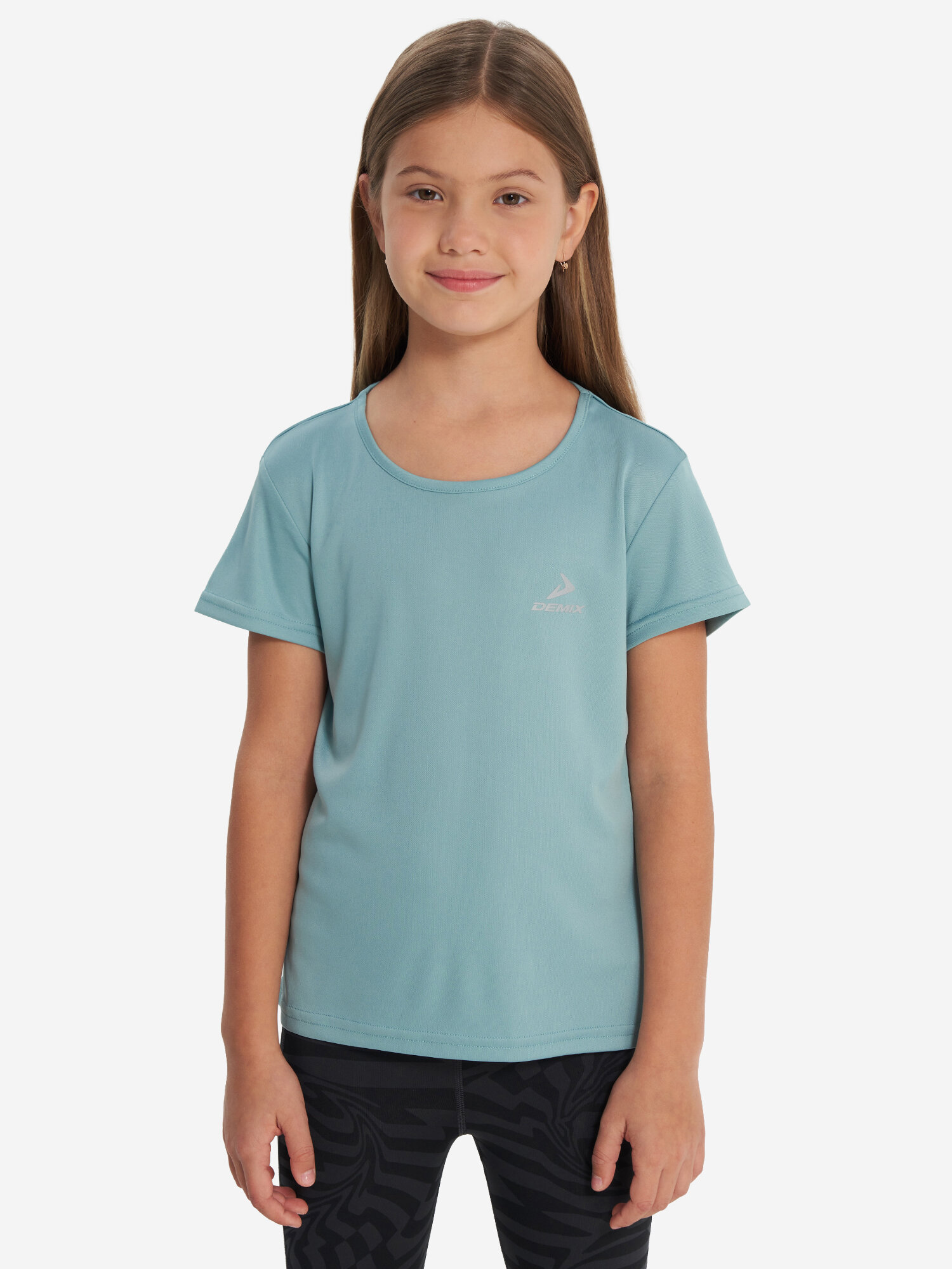 Футболка спортивная Demix, размер 158-164, бирюзовый — фото 1