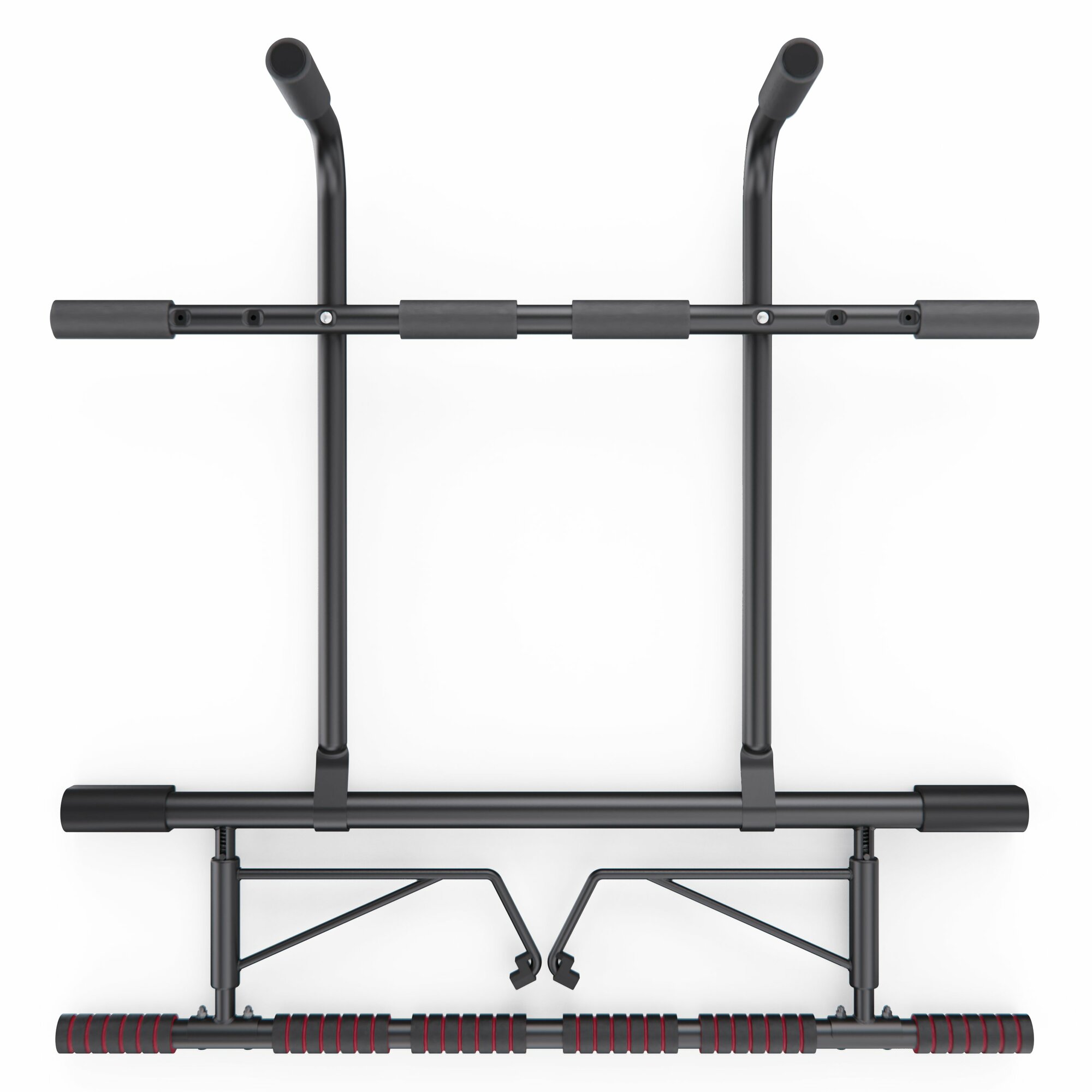 Дверной турник DFC SPORTSTECH KS500 со станцией для отжиманий на брусьях — фото 1