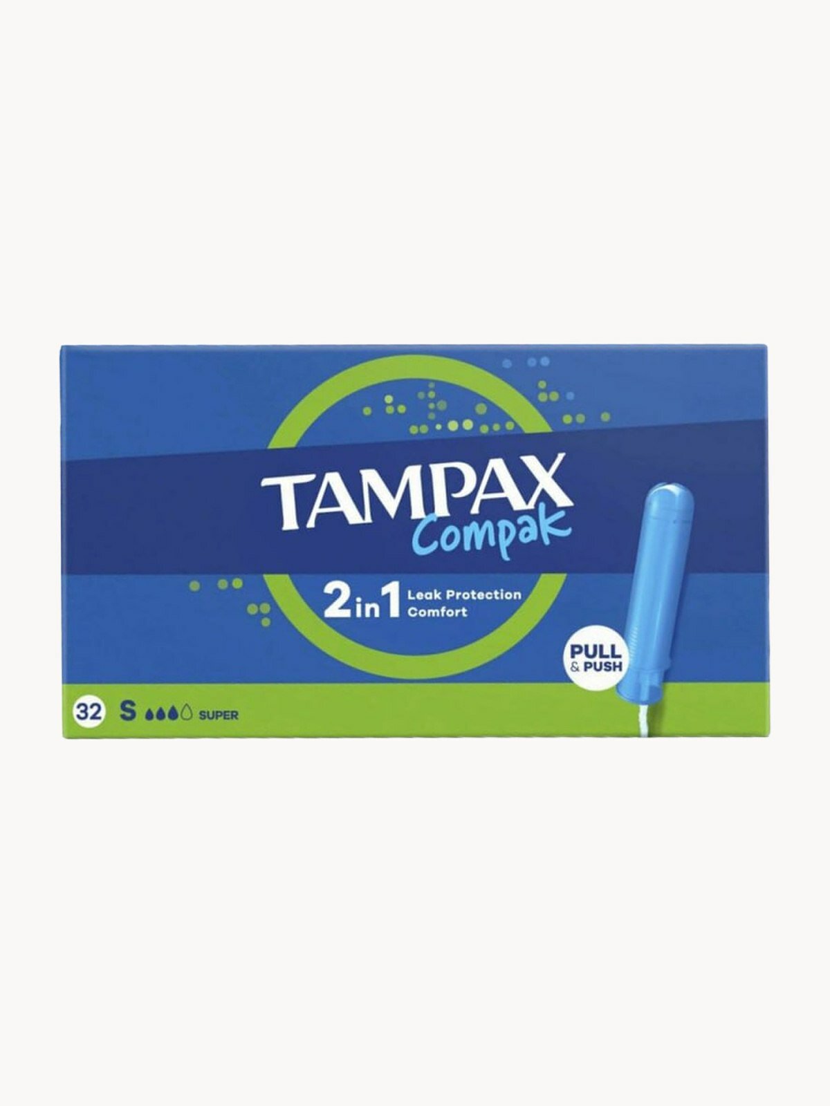 Женские компактные тампоны с аппликатором Tampax Compak Super 32 шт