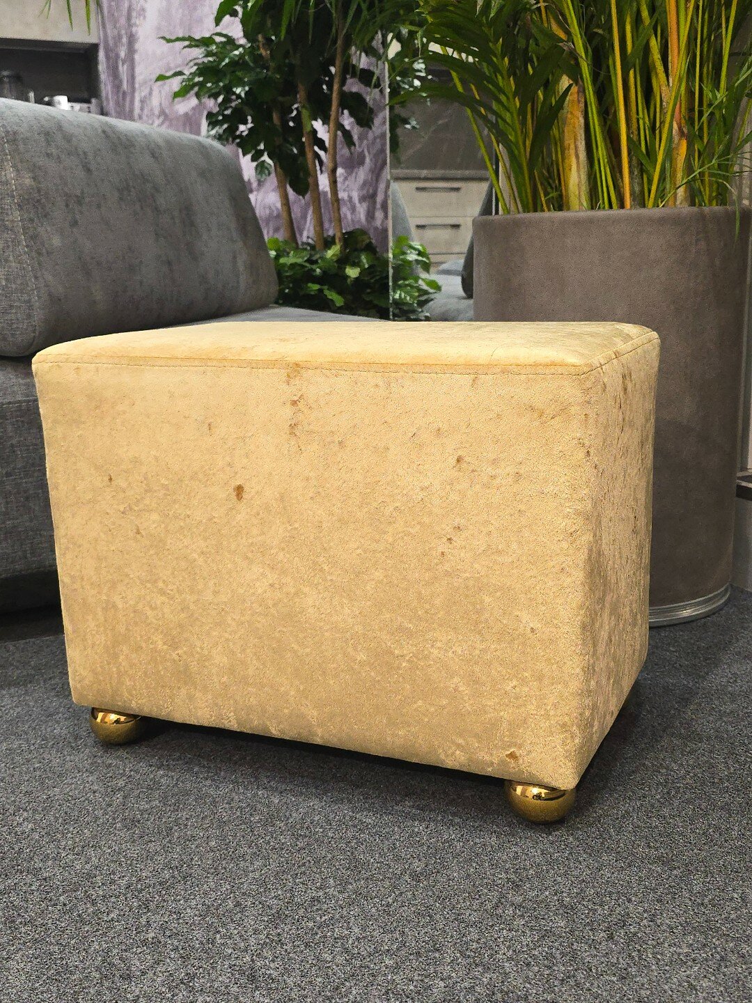 Пуф от My Sofa "Golden", для коридора, прямоугольный, 340x560 мм — фото 1