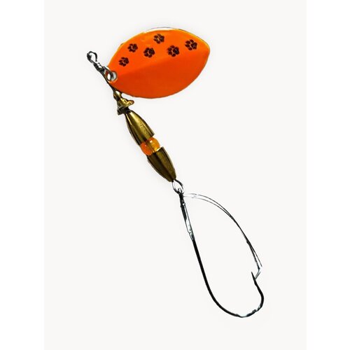 Блесна вращающаяся Profilux блесна вертушка незацепляйка 9г оранжевый с рисунком