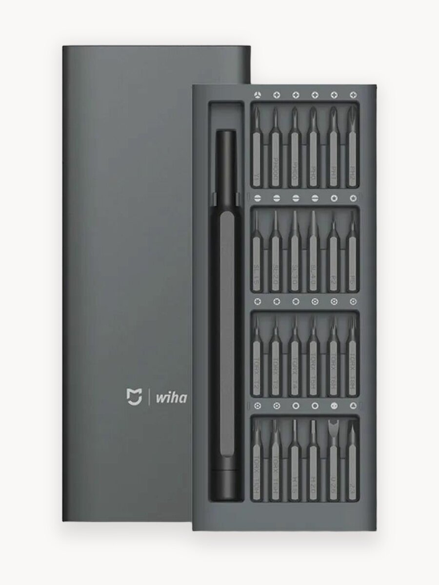 Отвертка с насадками Xiaomi Mijia Wiha Screwdriver Set 24 in1 Kit MJJXLSD002QW