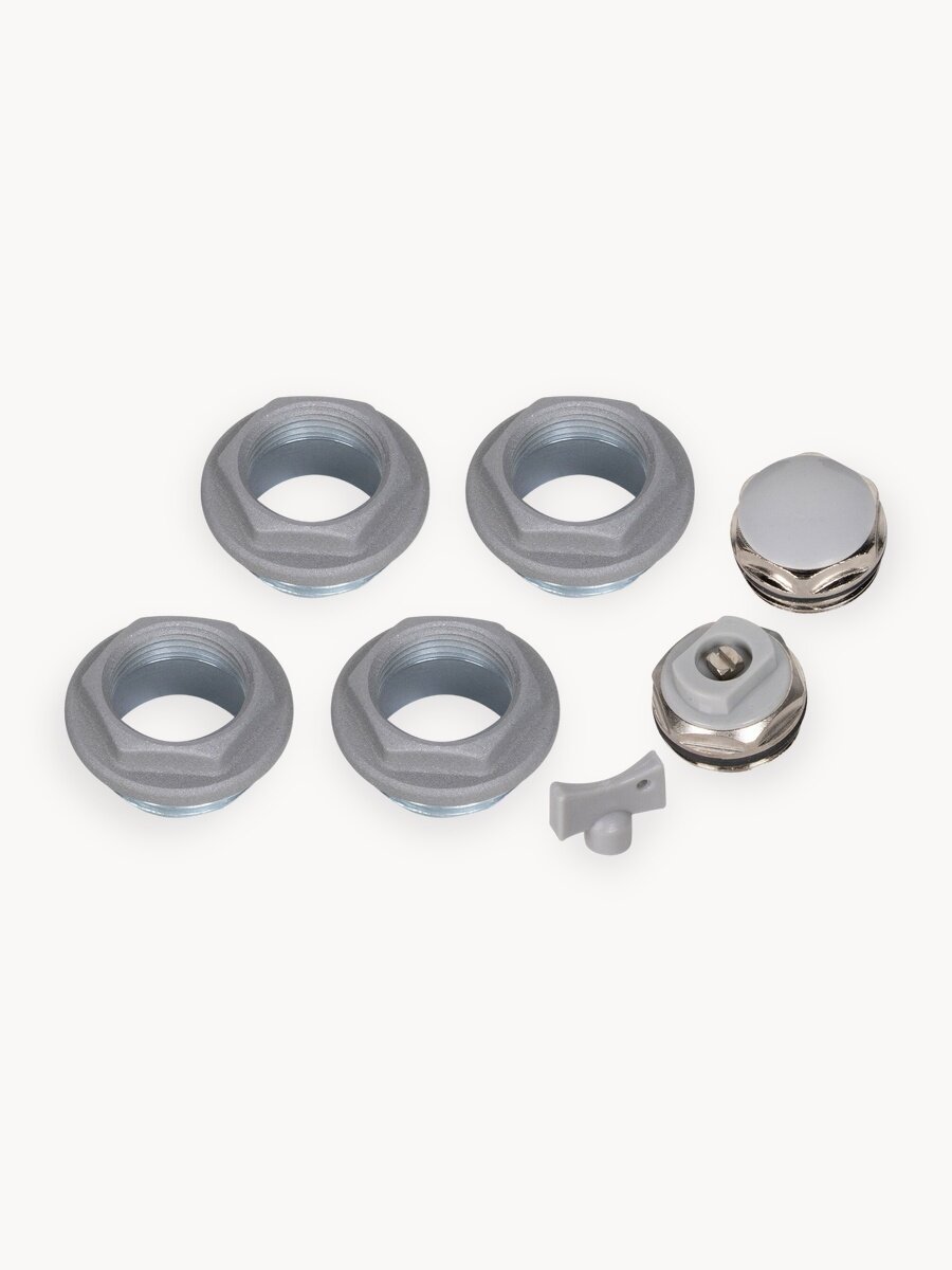 Монтажный комплект Royal Thermo, 1 x 3/4 ", сталь, серебристый