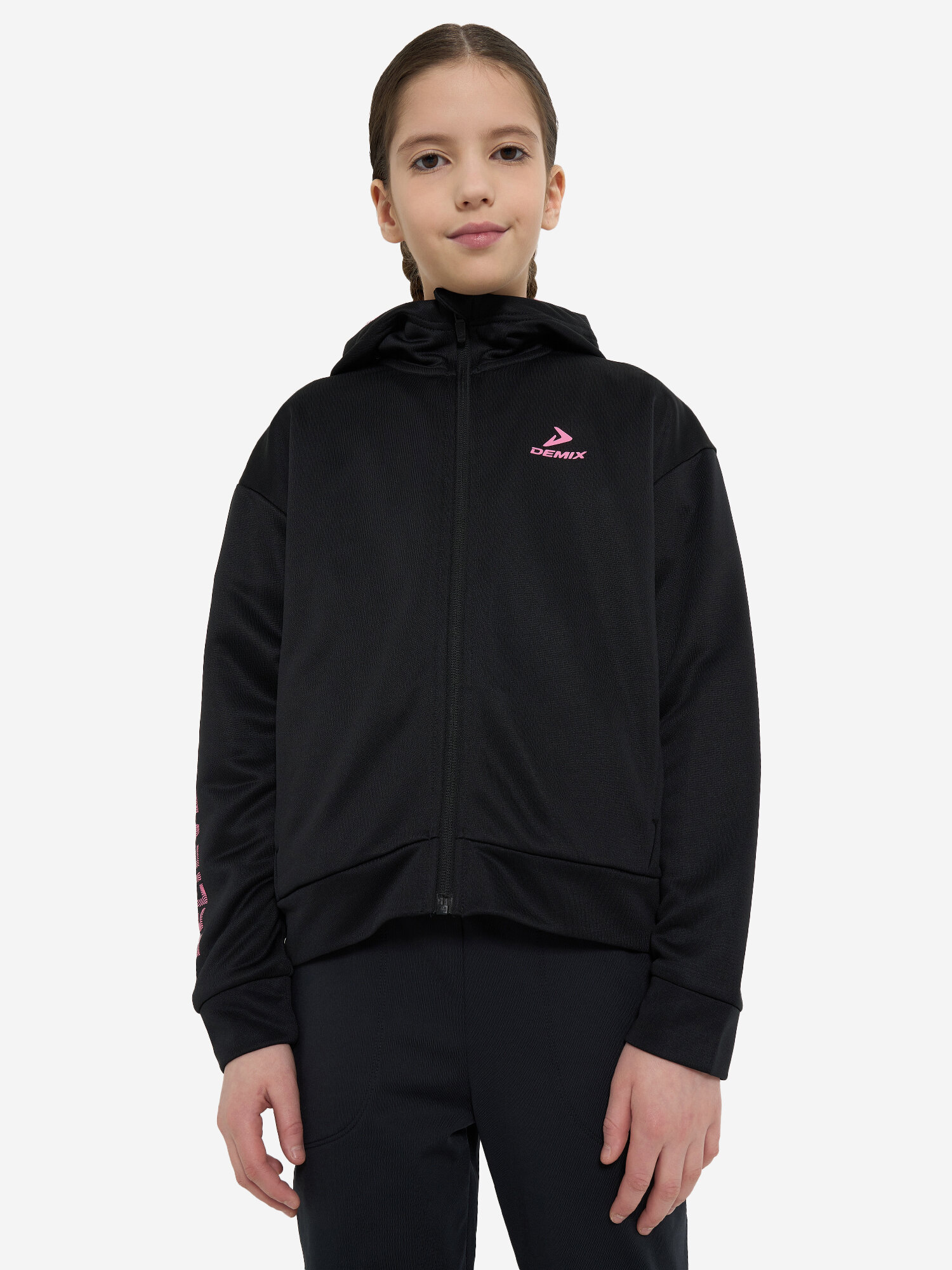 Толстовка Demix, размер 122-128, черный — фото 1