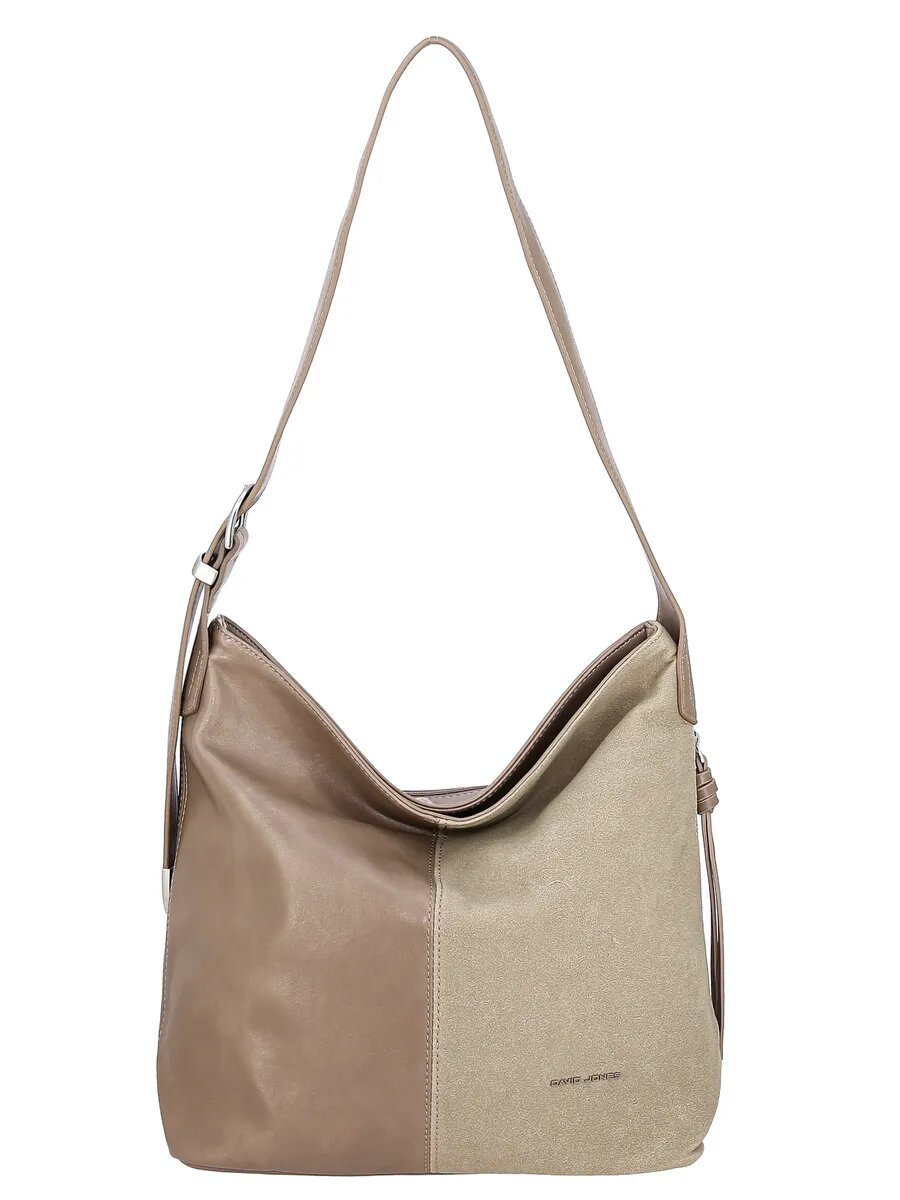 Сумка хобо DAVID JONES, кофейный — фото 1