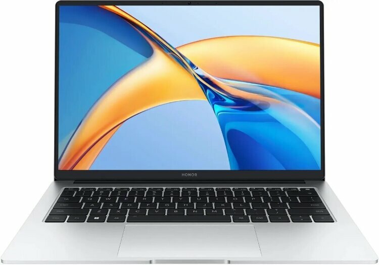 Ноутбук HONOR MagicBook X14 Core i5-13500H 1,9 ГГц, 14" FHD IPS, 16 ГБ, 1 ГБ, Iris Xe Graphics, Win 11 Pro, Серебристый