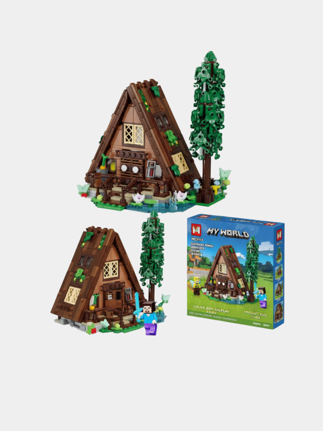 Конструктор My world совместим с Lego Minecraft, Cube world, лего Майнкрафт — фото 1