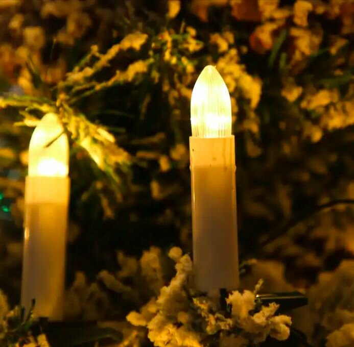 Гирлянда "Свечи" на прищепках 20 шт — фото 1