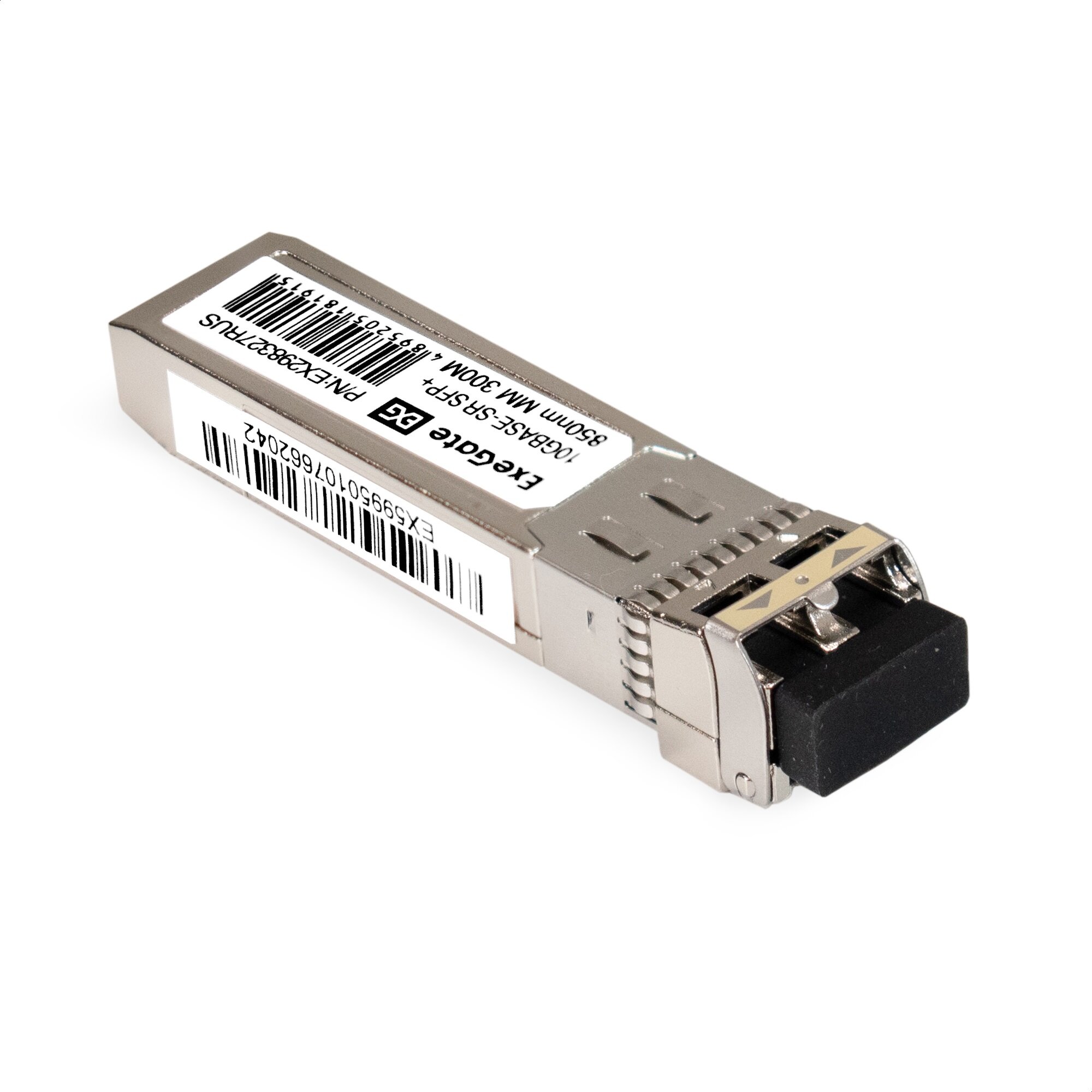 Трансивер SFP+ ExeGate EXT-10G-MM850-LC2-300M (10GBase-SR для многомодового оптического кабеля 10 Гбит/с Tx:850/Rx:850 нм до 300 м разъем Duplex LC) EX298327RUS