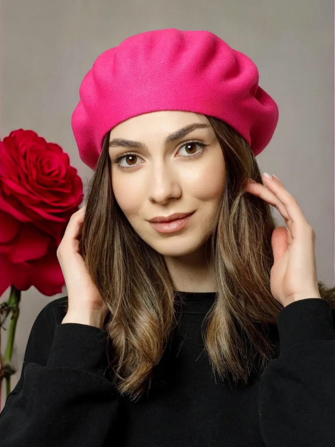 Берет  для девочек и женщин