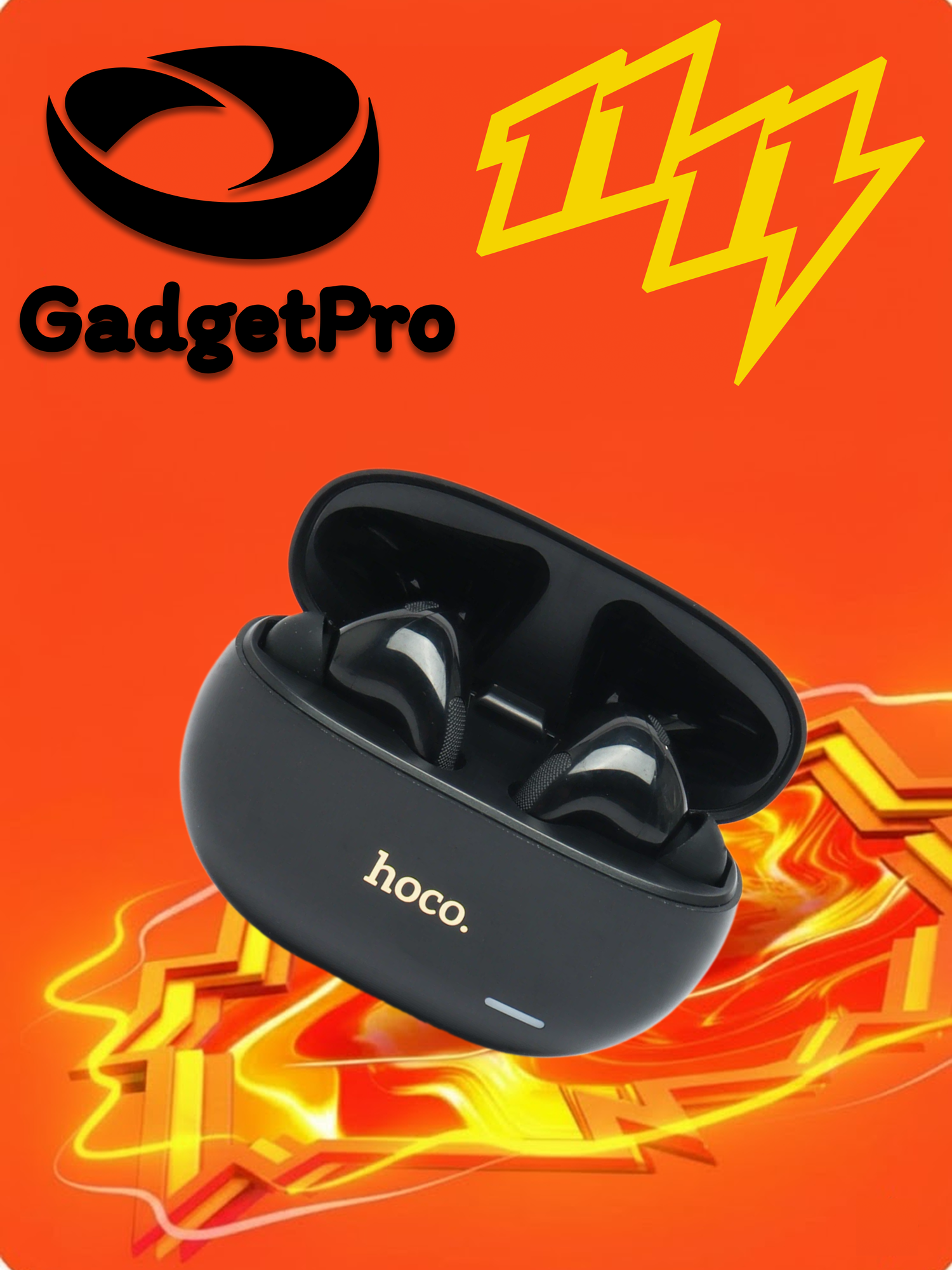 Наушники HOCO EW60 Plus TWS с Bluetooth 5.3, ANC, 20 ч, черные