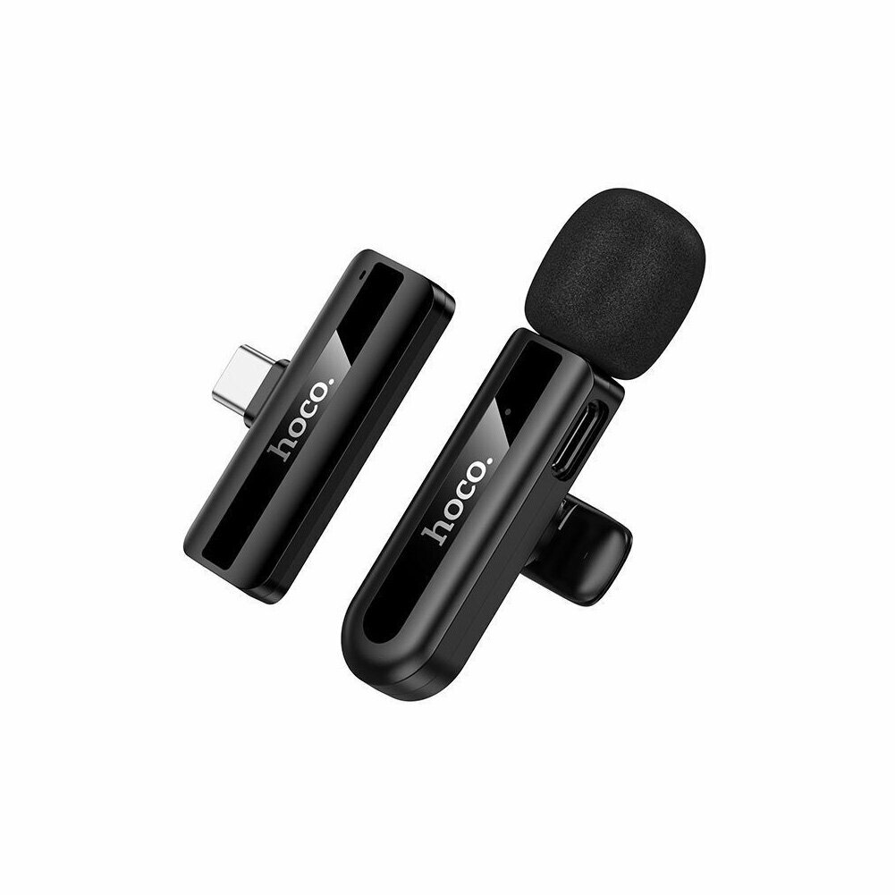 Hoco Беспроводной микрофон Hoco L20 Fair Wireless Microphone Type-C черный