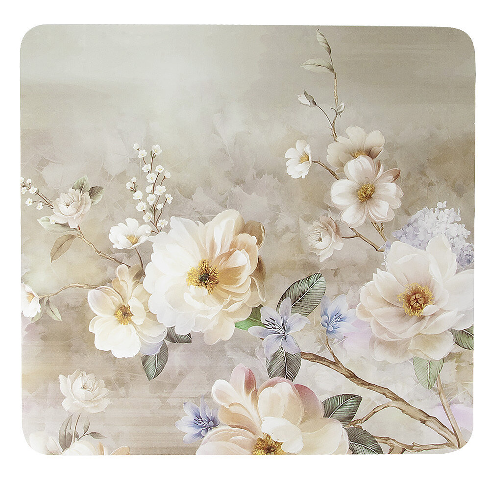 Салфетки на стол сервировочные набор 4 шт. 30х28см, цветы, Nouvelle