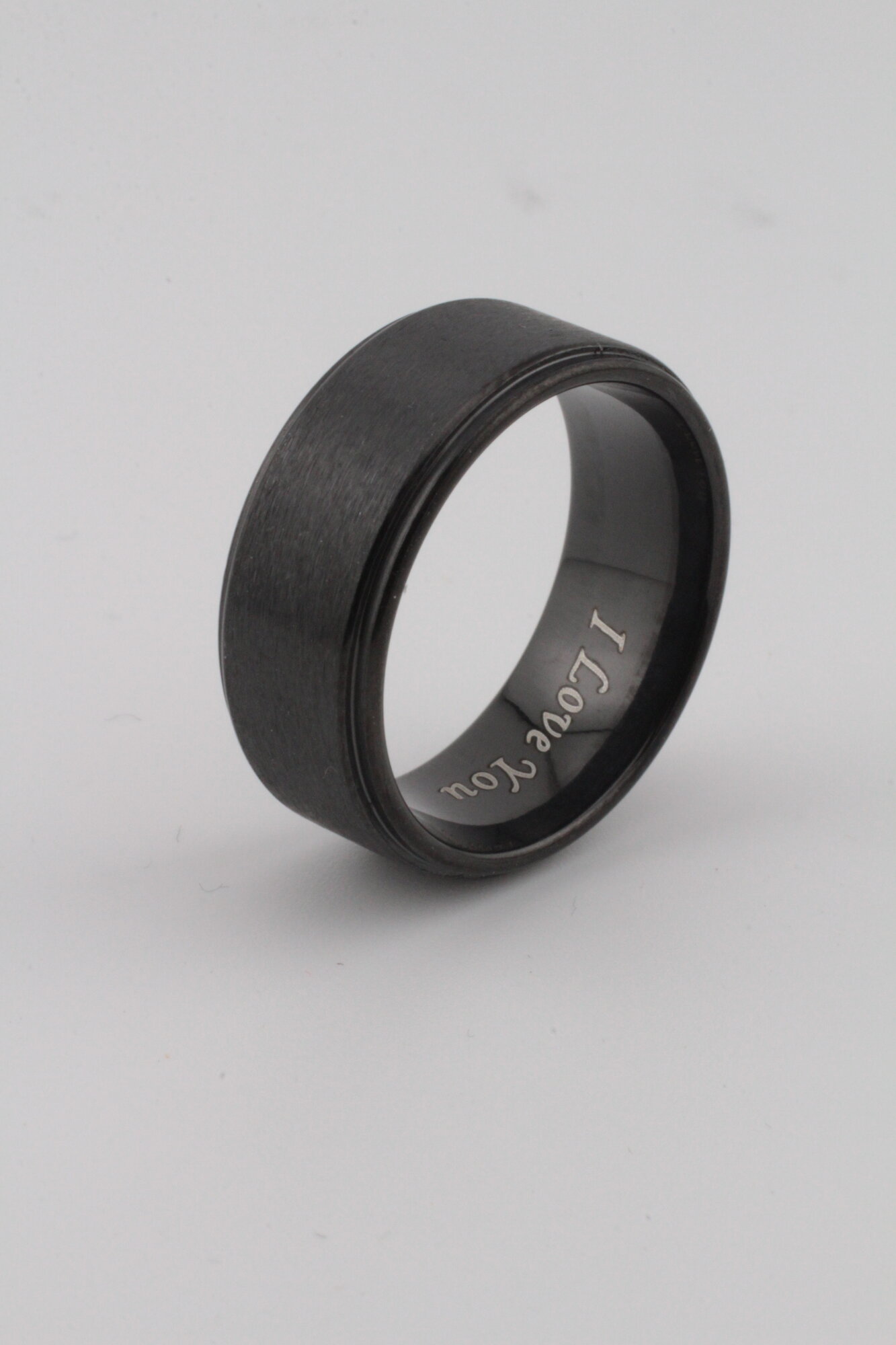 Кольцо обручальное, размер 21, черный — фото 1