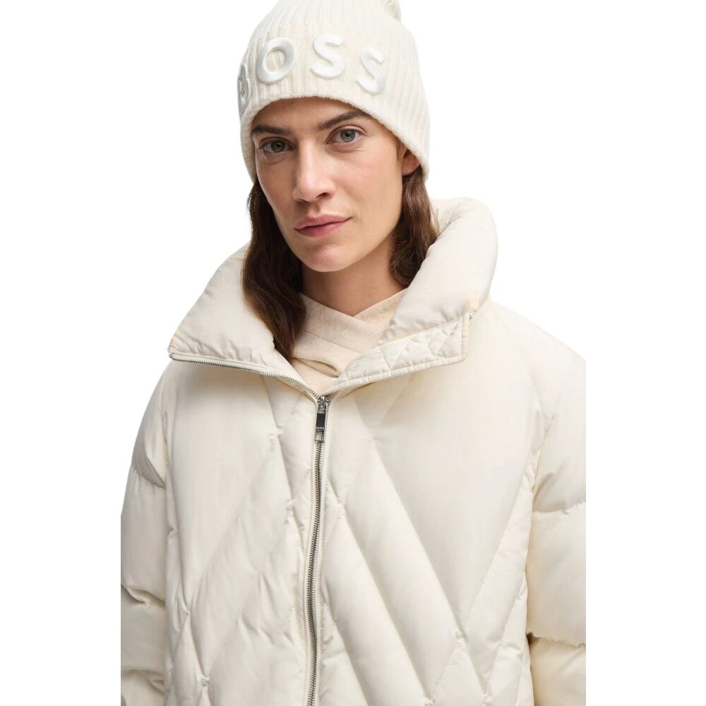 Шапка-бини BOSS для женщин, размер OneSize, белый — фото 1