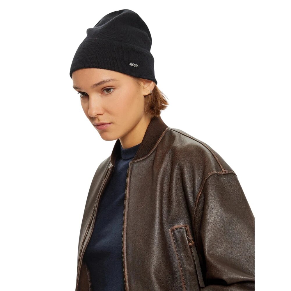 Шапка-бини BOSS для женщин, размер OneSize, 001 — фото 1