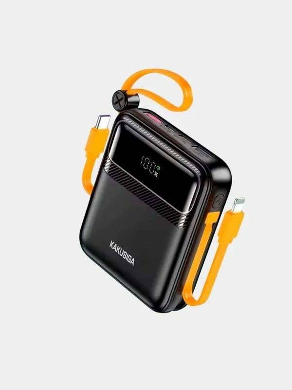 Портативный аккумулятор 10000мАч, KAKUSIGA, быстрая зарядка 22,5W, с 6 портов — фото 1