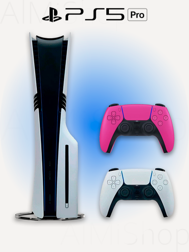 Изображение товара Игровая приставка Sony PlayStation 5 PRO (Digital) + дисковод + 2-й геймпад (розовый, Nova Pink)