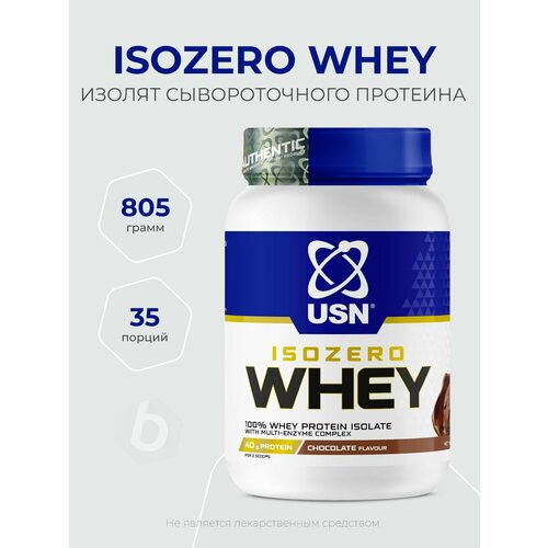 USN Isozero Whey 100% Whey Protein Isolate 805 грамм