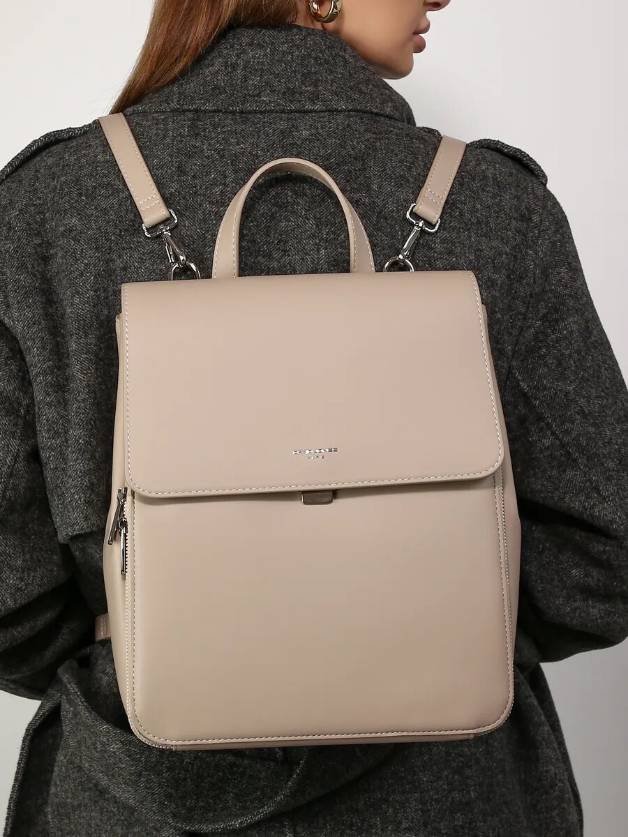 Сумка-рюкзак DAVID JONES, песочный — фото 1