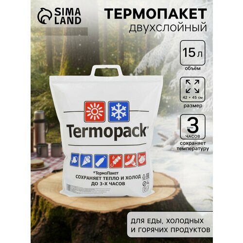 Термопакет, двухслойный, 42 х 45 см (внеш. ПВД/внутр. метал.) 4623617