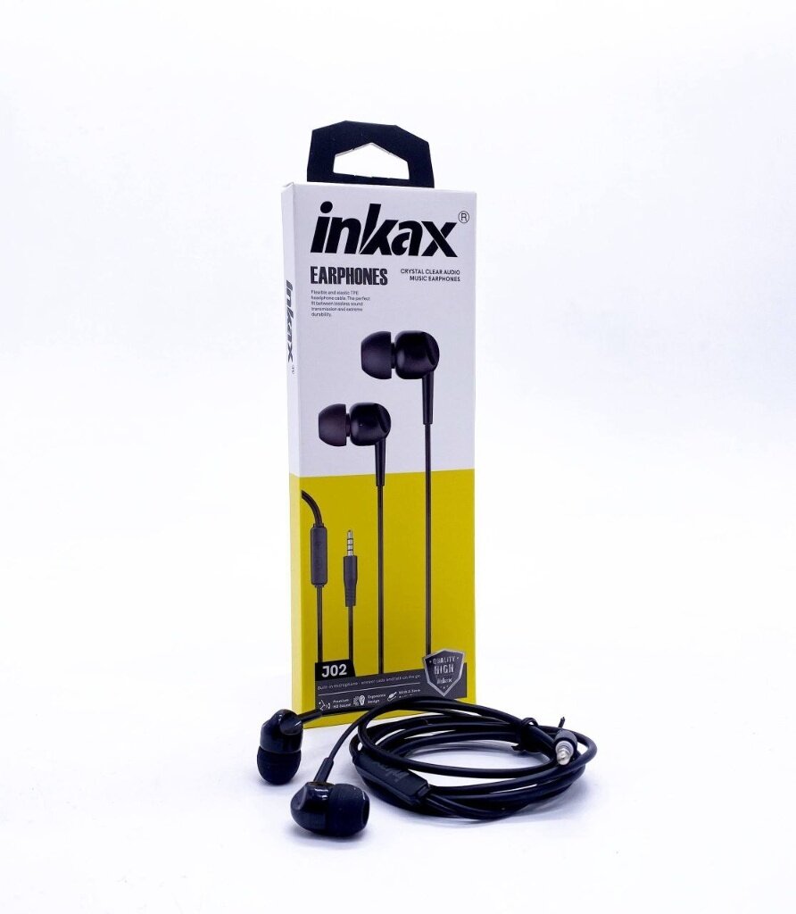 Проводные вакуумные наушники Inkax J02 с микрофоном (3.5 мм jack)