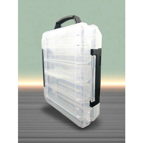 Коробка для воблеров двухсторонняя M 20*17*4.5 см, белая