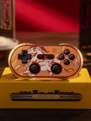 Изображение товара 8BitDo Беспроводной контроллер N30 Pro2 Year of the Horse Limited Edition для Switch, ПК, Android, золотой, с чехлом