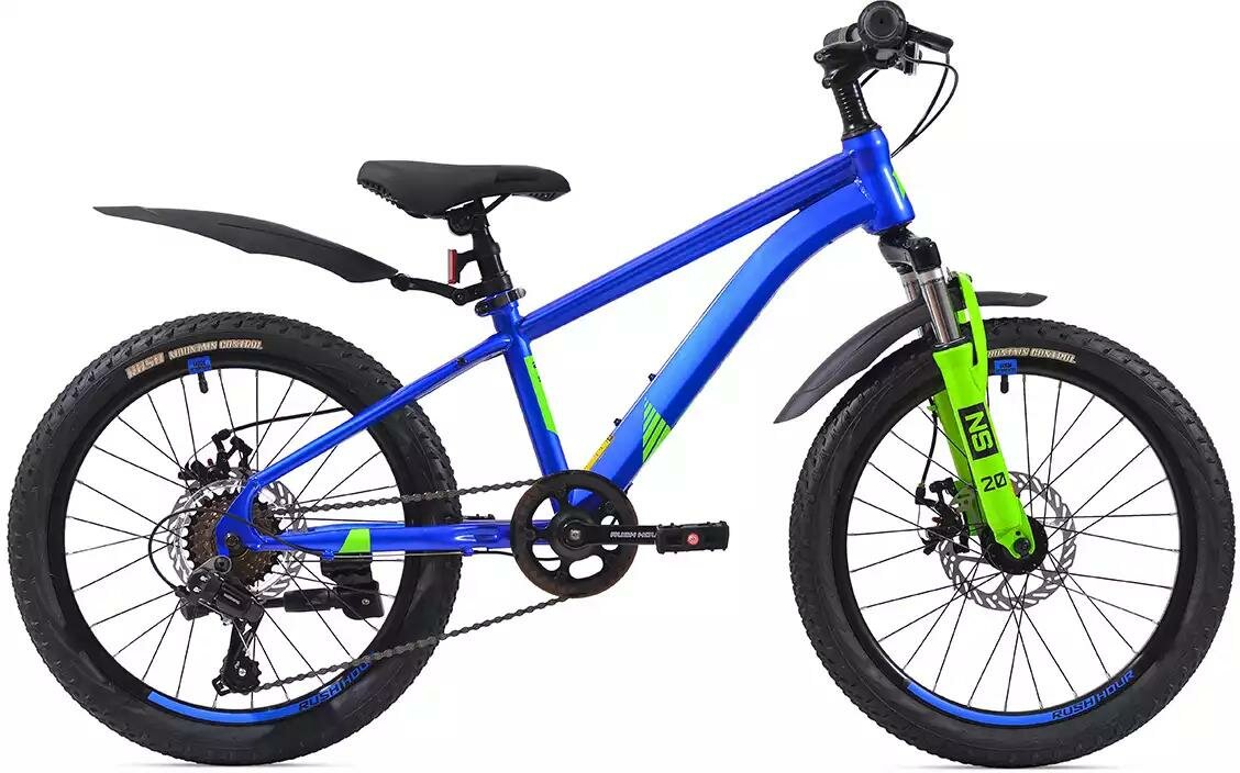 Велосипед RUSH HOUR NX 205 DISC ST, диаметр колес 20", рама 11", 6 скоростей, синий