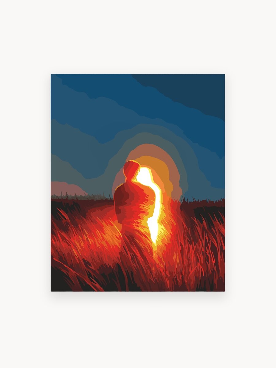 Картина по номерам на холсте с подрамником «Аура» 40х50, любовь и пара