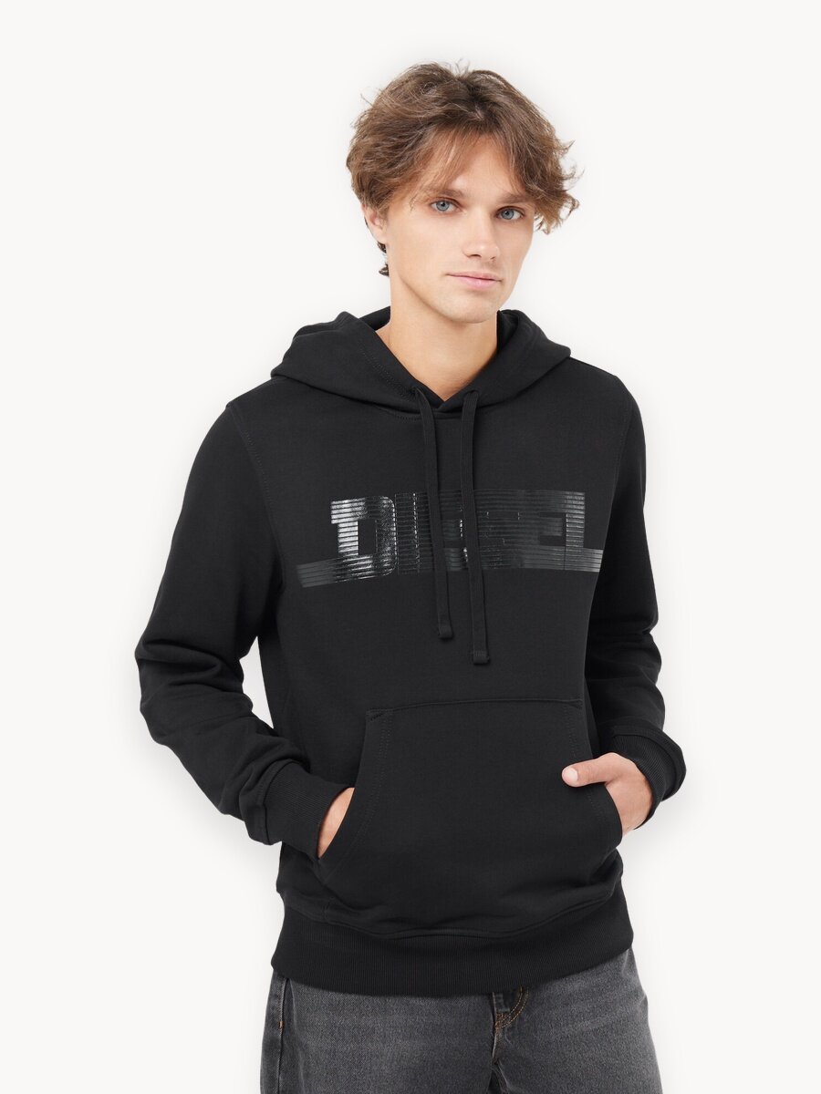 Худи DIESEL, размер XL, , чёрный