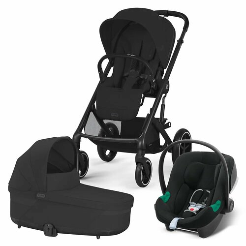 фото Коляска 3в1 cybex balios s lux, цвет moon black blk / volcano black / 2025 (черный), артикул производителя 524002483