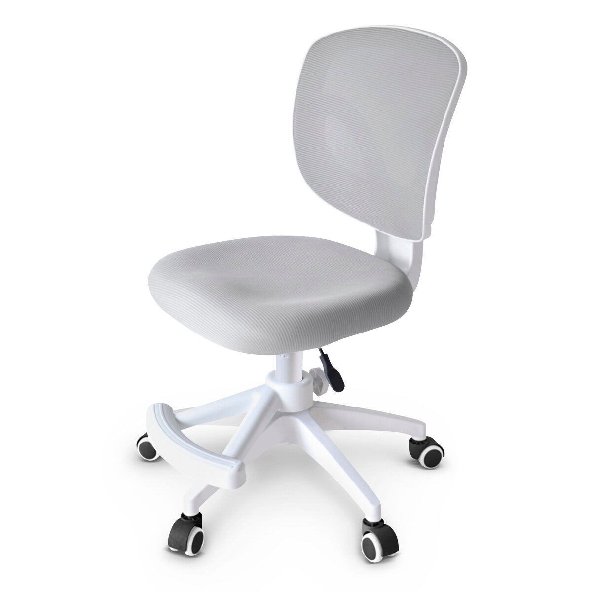 Кресло детское компьютерное для школьника ErgoKids Soft Air Lite Grey (арт. Y-240 Lite G) с регулируемой подставкой